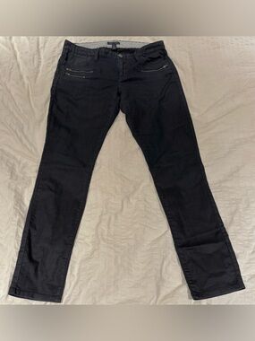 Vintage Y2K Tommy Hilfiger Jeans Women’s Black Straight Leg Size 8 W30 L29.5